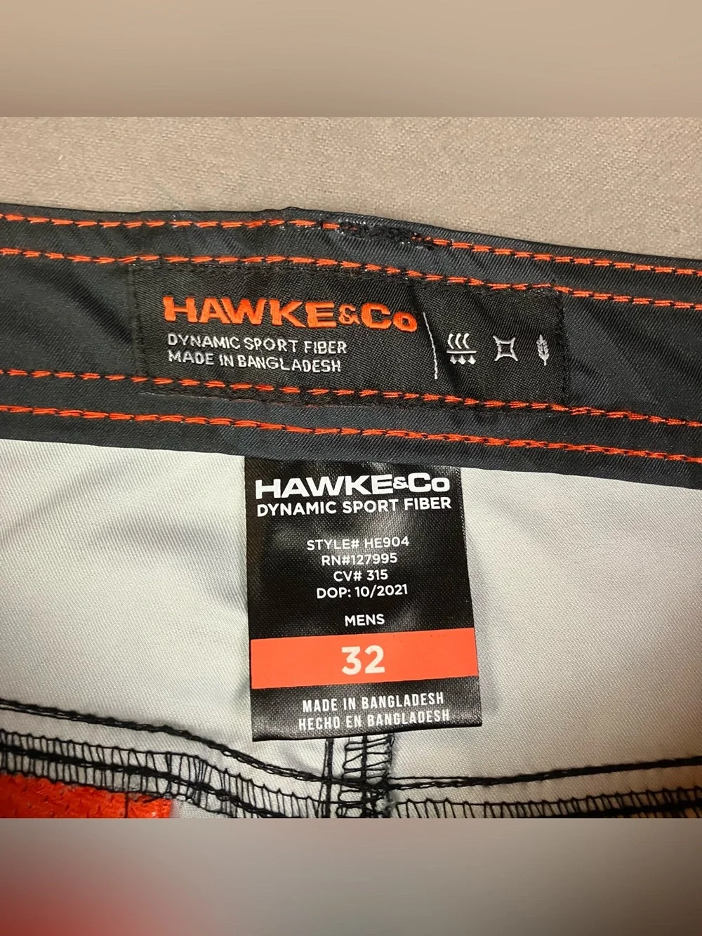 Hawke & Co. Men’s Size 32 Stretch Woven Performance Shorts Black Camo NWT!